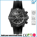 Japan Miyota 6S50 movement chronograph 10atm silicone straps sapphire glass multifunction quartz watch